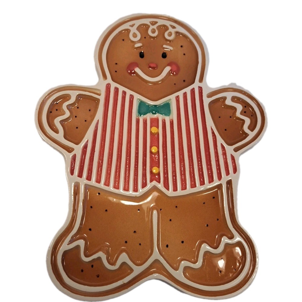 Avon JOLLY 'N' SWEET Gingerbread Man Trivet / Wall Hanging 6.5"x8" NIB!